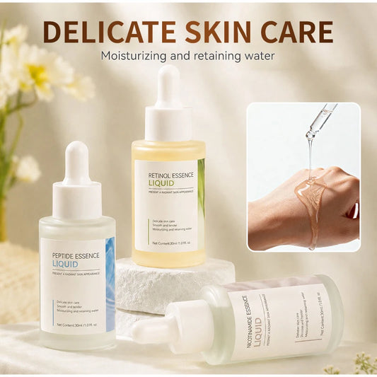 Suero facial de 30 ml – Opciones de retinol, péptidos o niacinamida