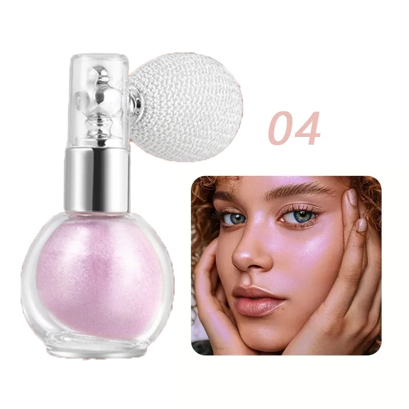 Body high gloss glitter spray, which can repair and brighten the face and body, and create a shiny makeup and luster effect