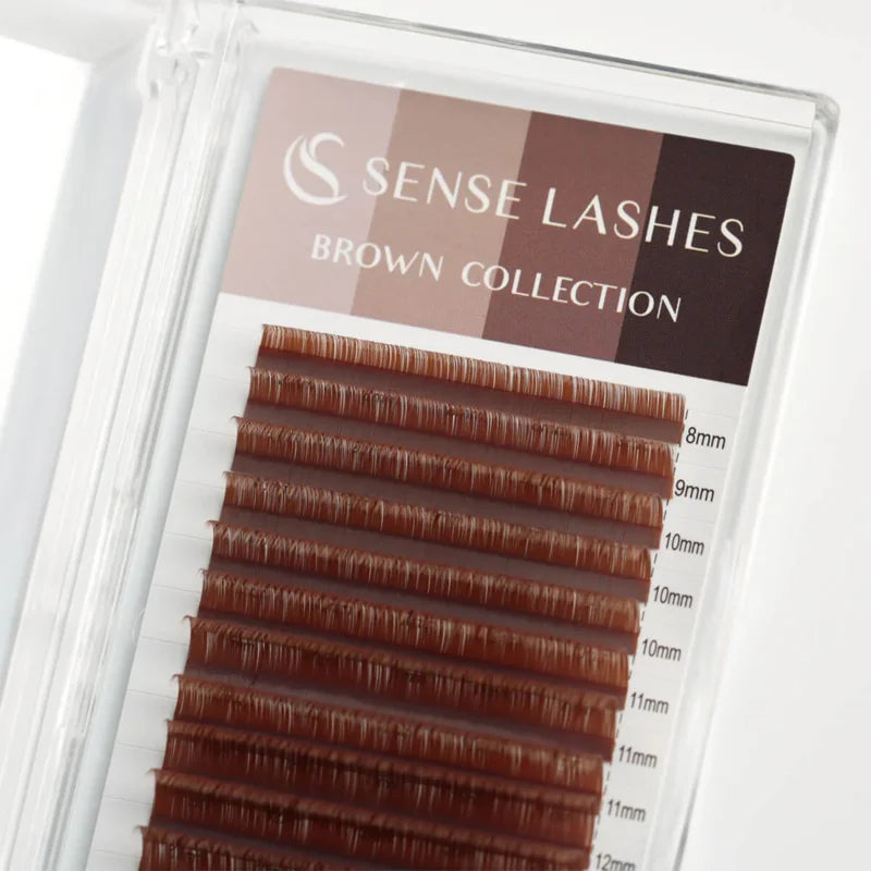 Extensiones Pestañas Coloridas Individuales SENSE LASHES 0.03-0.07 Mix - Volumen Natural Profesional