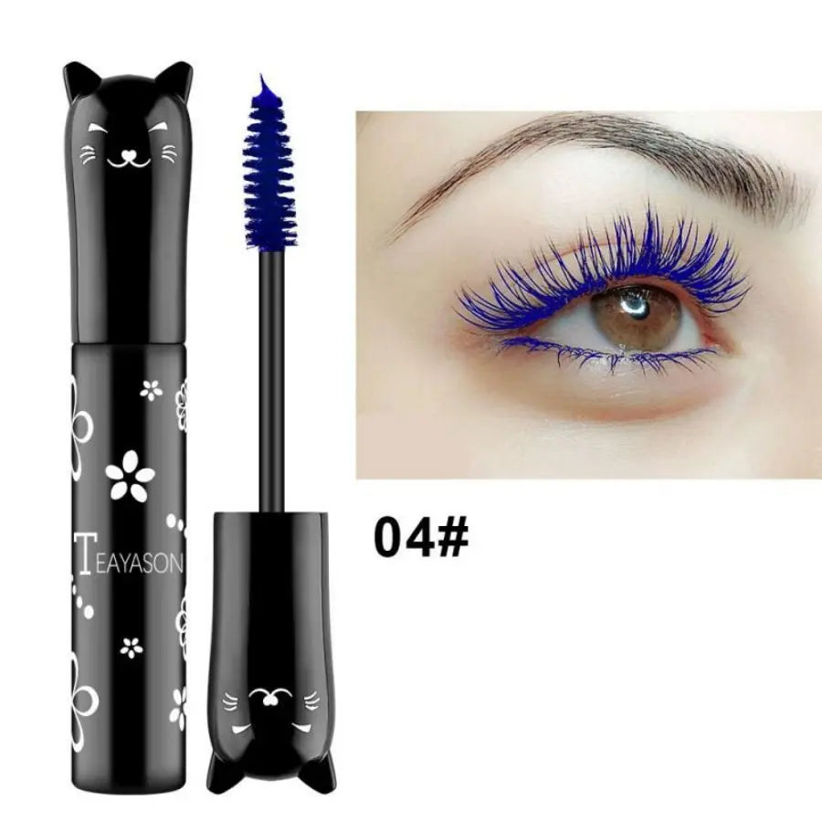 Máscara de Pestañas 6 Colores Brocha Grande Fácil Aplicación Sin Grumos - Blanco Morado Azul Plata Café Gel Cejas