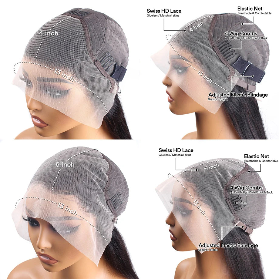 Peluca Frontal de Encaje HD 13x6 Rubia Miel Body Wave – Cabello Humano 100% para Mujer