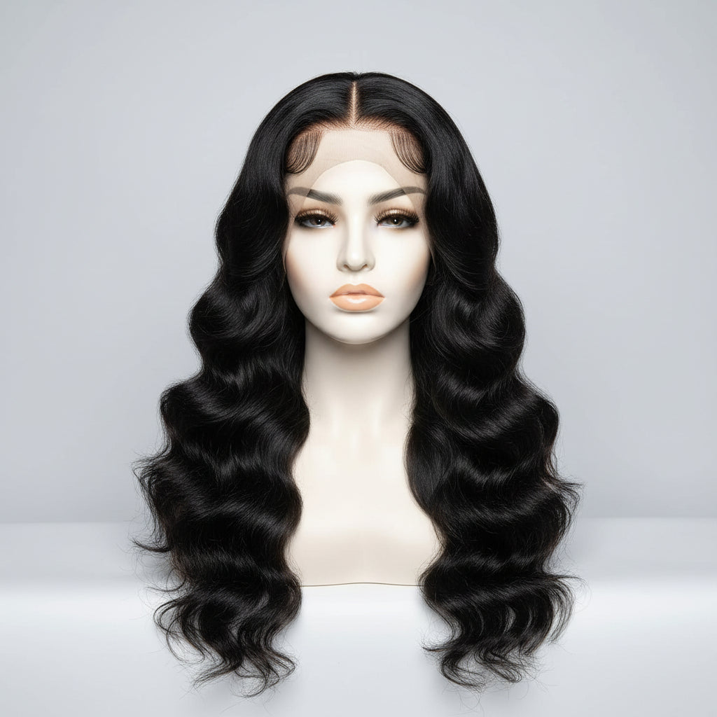 Peluca Frontal de Encaje HD 13x4/13x6 Body Wave – Cabello Humano Remy Sin Pegamento 40-42 Pulgadas
