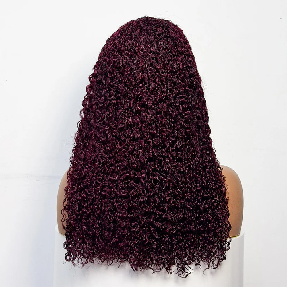 Peluca Frontal de Encaje 13x4 Jerry Curl Ombré – 300% Densidad Cabello Humano 22 Pulgadas