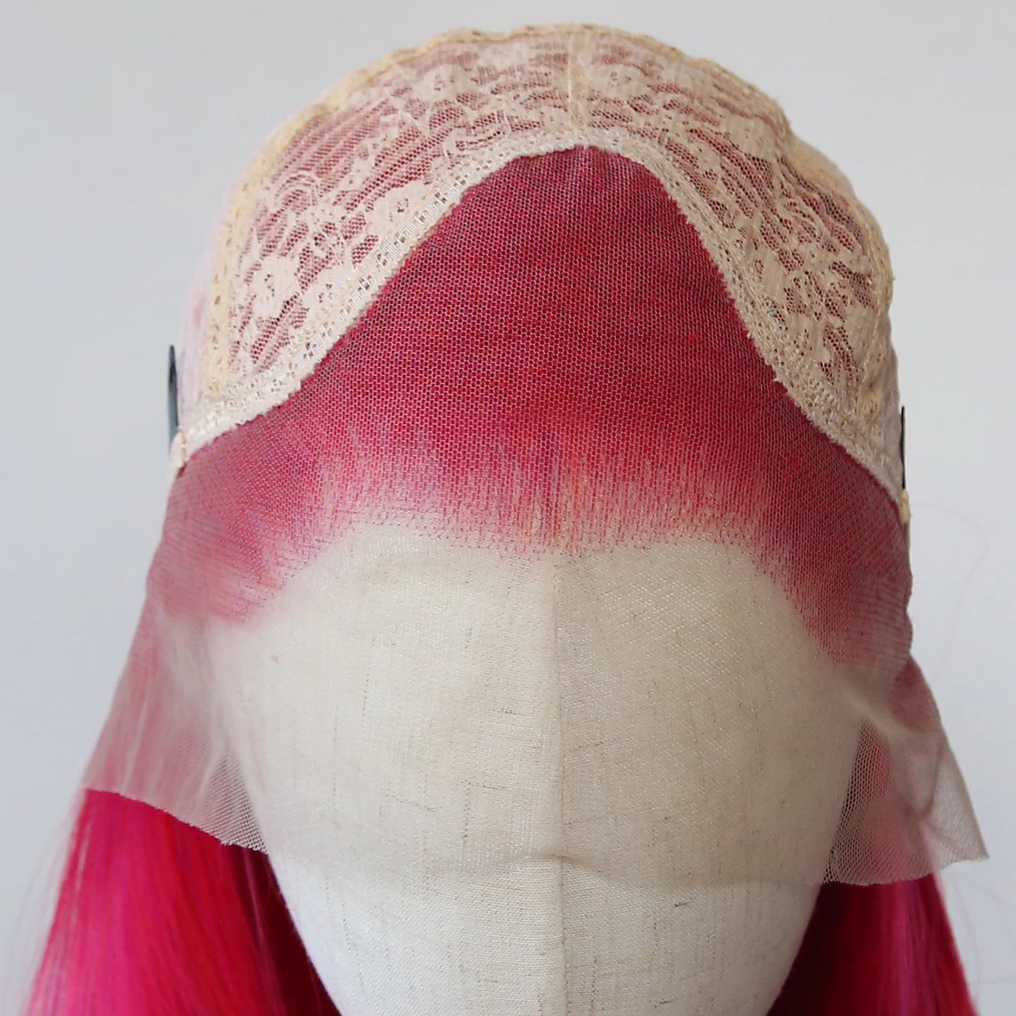 Peluca Rosa Pink Lace Front Sintética | Larga Lisa Pre-Peinada Cosplay