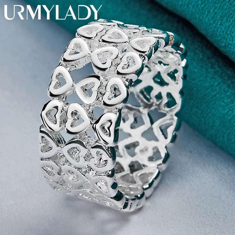 Anillo Corazón Hueco Plata 925