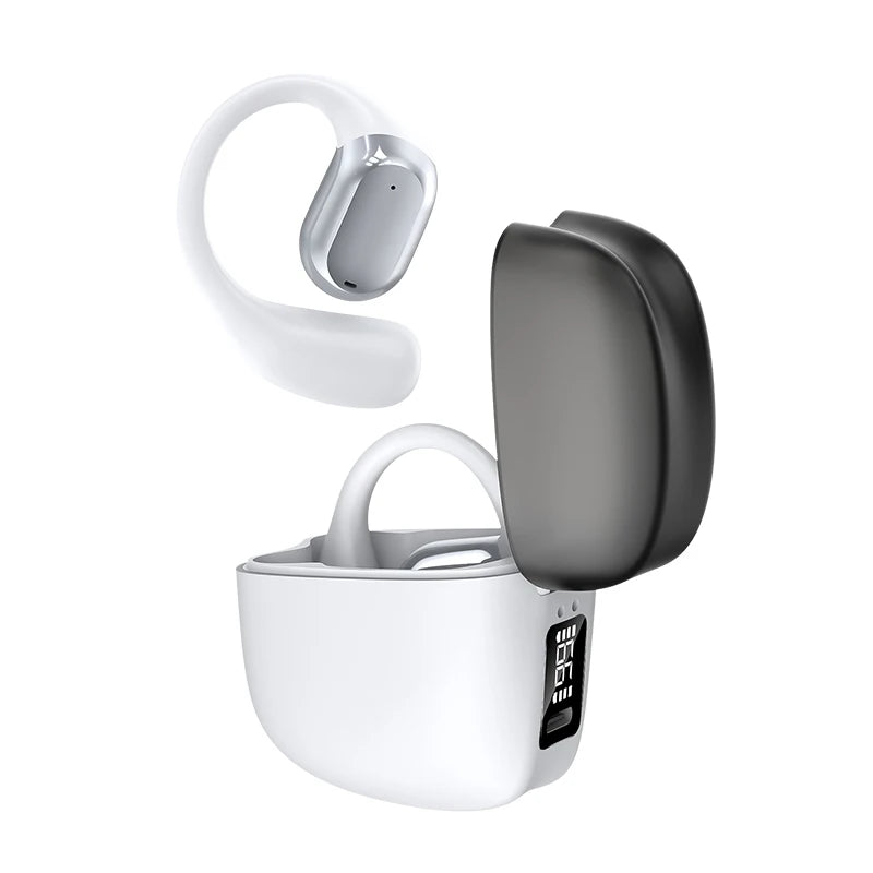 Auriculares Bluetooth Inalámbricos OWS Audífonos Abiertos Conducción de Aire Gancho para Oreja Manos Libres Cancelación de Ruido Deportivos