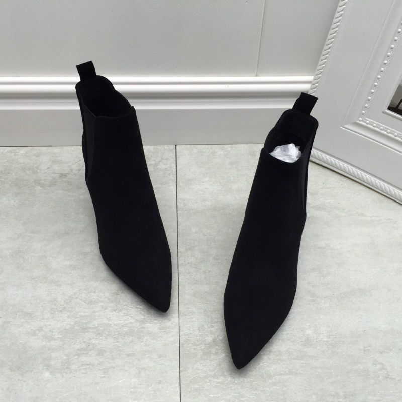 Botas Stiletto Cuero Suave Mujer – Forro Interior Cálido Punta Fina Taco Alto