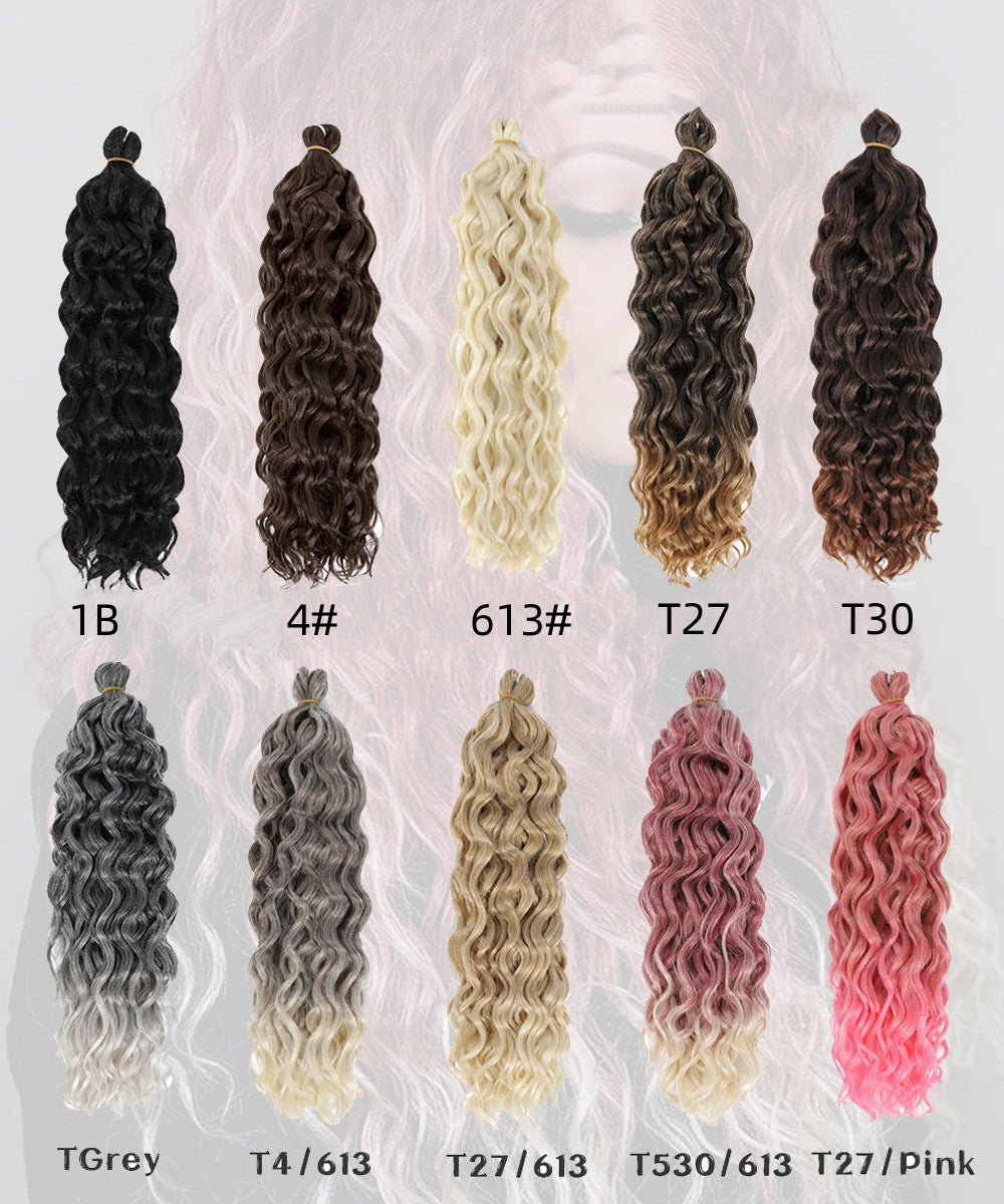 Cabello Crochet Ocean Wave – Estilo Hawaii Multicolor