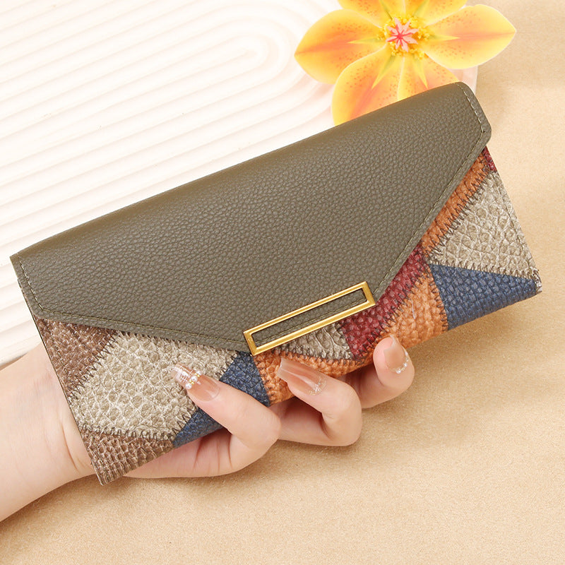 Monedero Retro Multifuncional con Hebilla - Estilo Coreano y Japonés