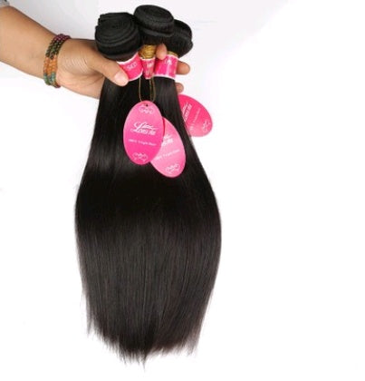 Extensión de Cabello Humano Liso – Color Natural – Renacer Glamur