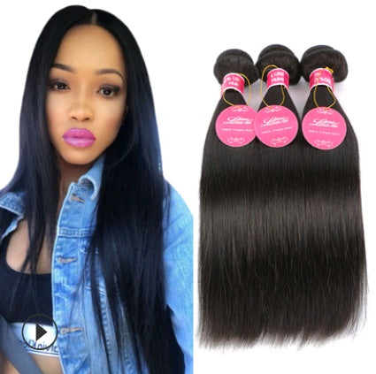 Extensión de Cabello Humano Liso – Color Natural