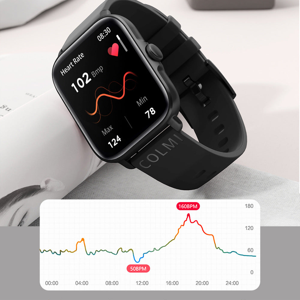 Smartwatch Pantalla Completa Resistente al Agua - Monitor Cardíaco y SpO2