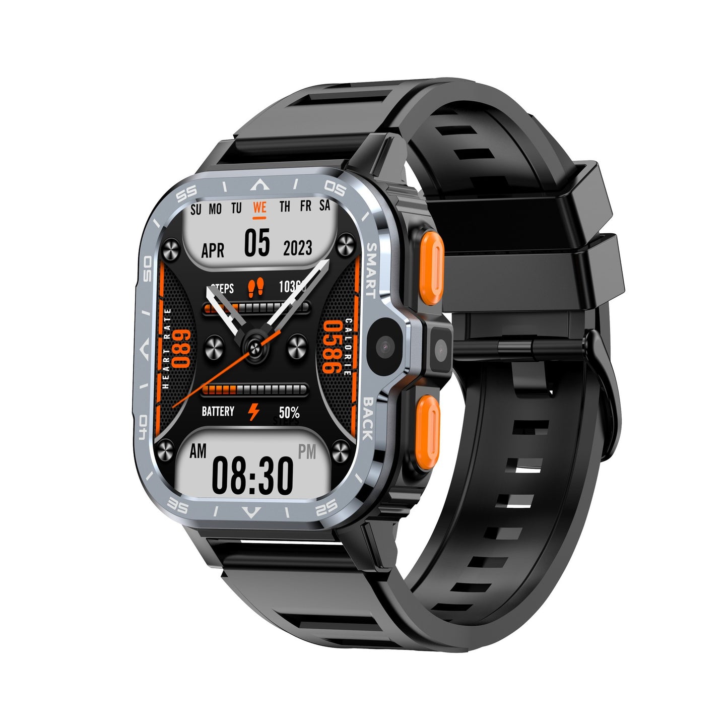 Smartwatch con WIFI, Cámara y Llamadas Bluetooth - NFC, Monitor Cardíaco y Resistente al Agua