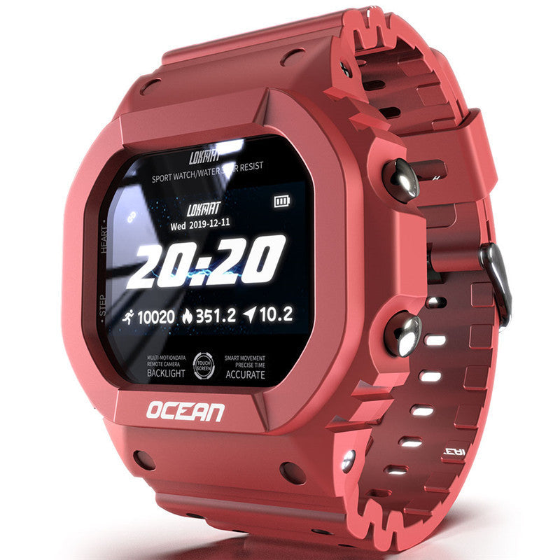 Smartwatch Deportivo Resistente al Agua - Monitor Cardíaco, Contador de Pasos y Diseño Camuflaje