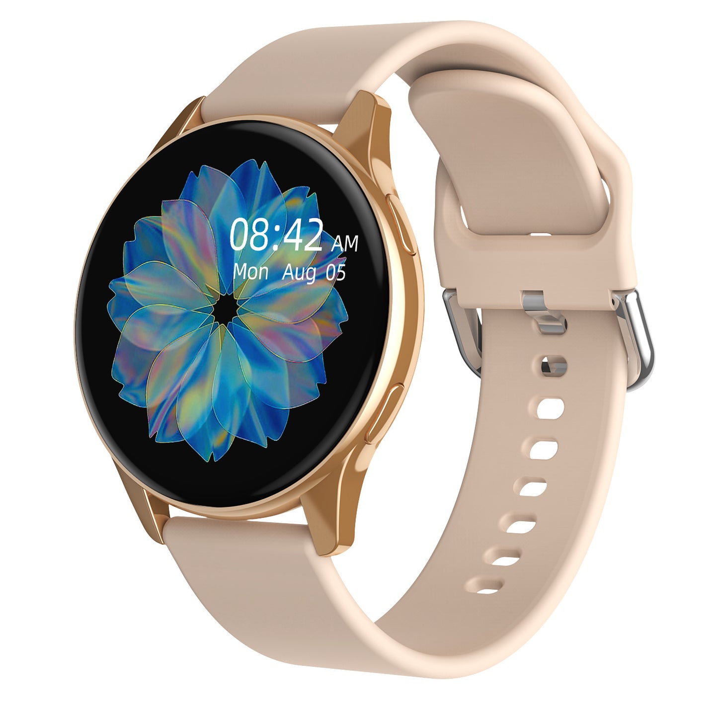 Smartwatch Redondo con Llamadas Bluetooth - Monitor Cardíaco, SpO2 y Carga Magnética