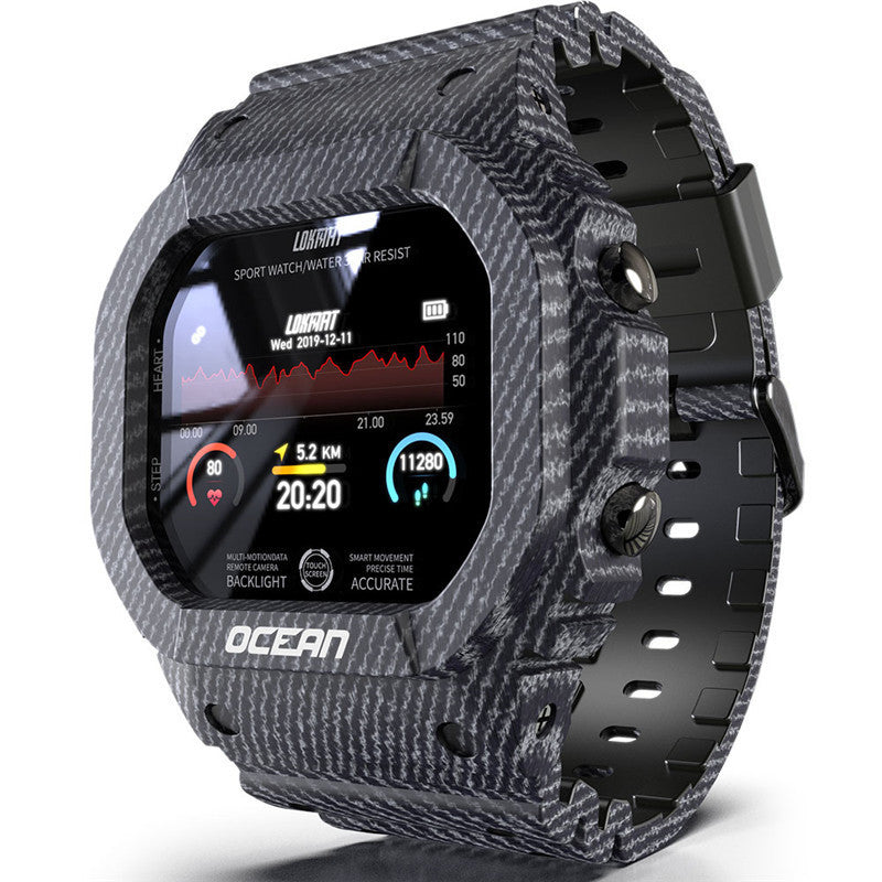 Smartwatch Deportivo Resistente al Agua - Monitor Cardíaco, Contador de Pasos y Diseño Camuflaje