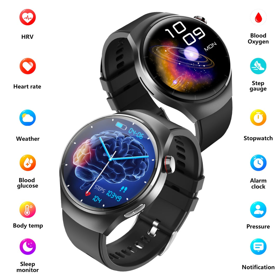 Smartwatch Disco 1.55" - Monitor de Salud y Gestor de Bienestar 2025