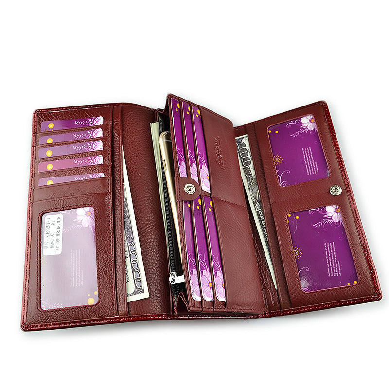 Monedero Mujer Cuero Charol - Estilo Europeo y Americano Fashion