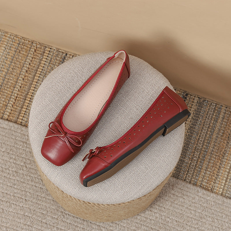 Zapatos Planos Sin Cordones Mujer - 4 Temporadas Talla Grande Cómodos