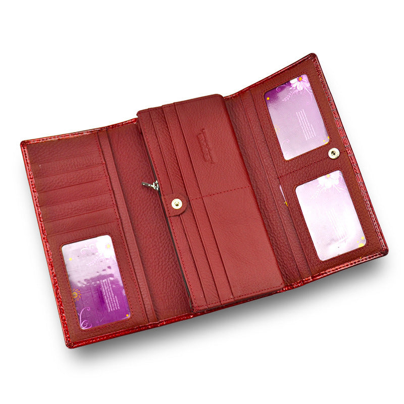 Monedero Mujer Cuero Charol - Estilo Europeo y Americano Fashion