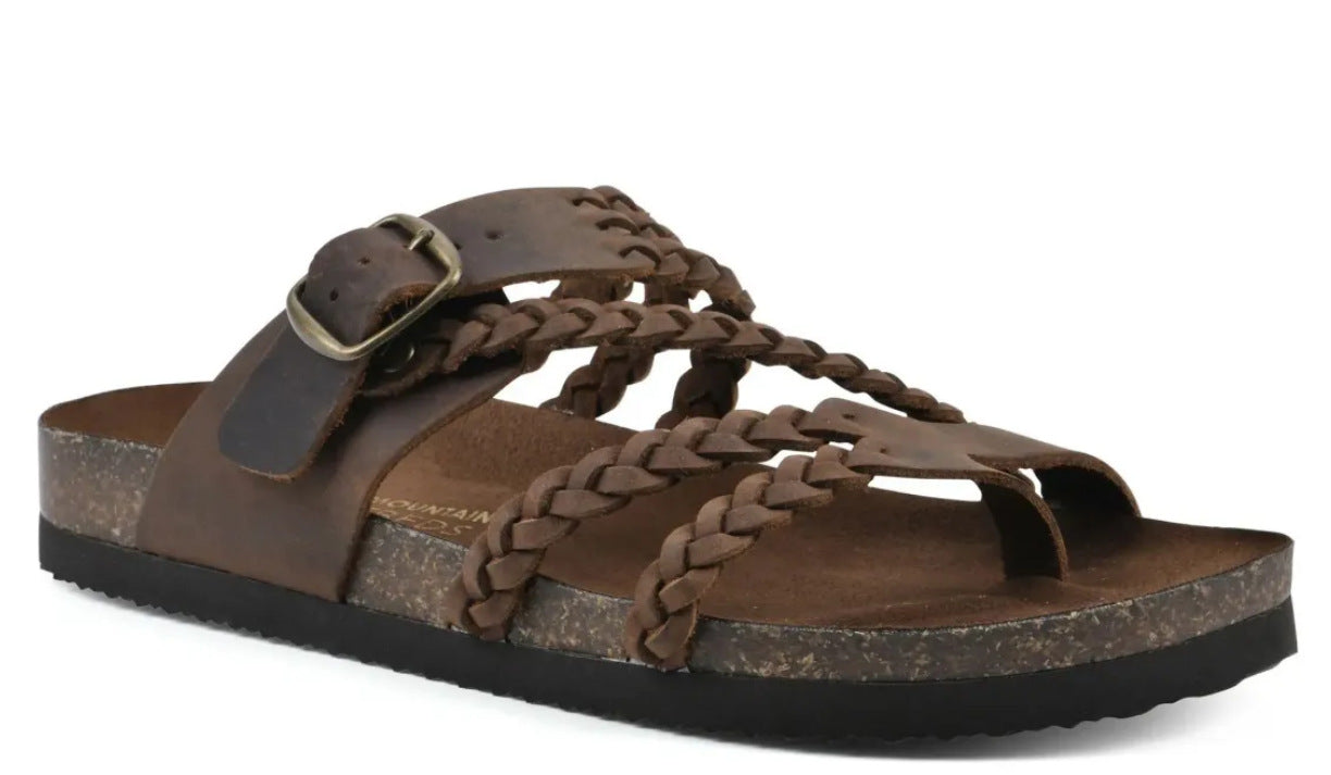 Sandalias Planas Tejidas con Tiras Mujer - Estilo Europeo y Americano