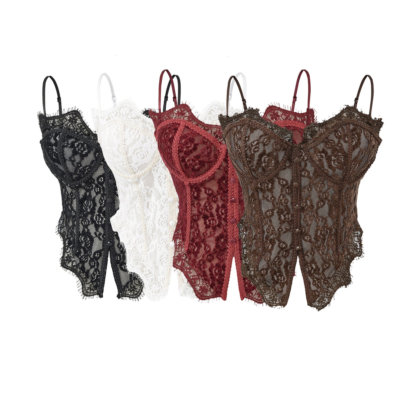 Top Camisola Encaje Patchwork Mujer – Verano Elegante Sin Mangas