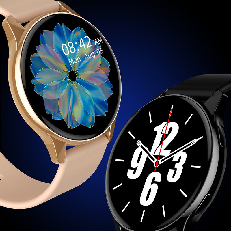 Smartwatch Redondo con Llamadas Bluetooth - Monitor Cardíaco, SpO2 y Carga Magnética
