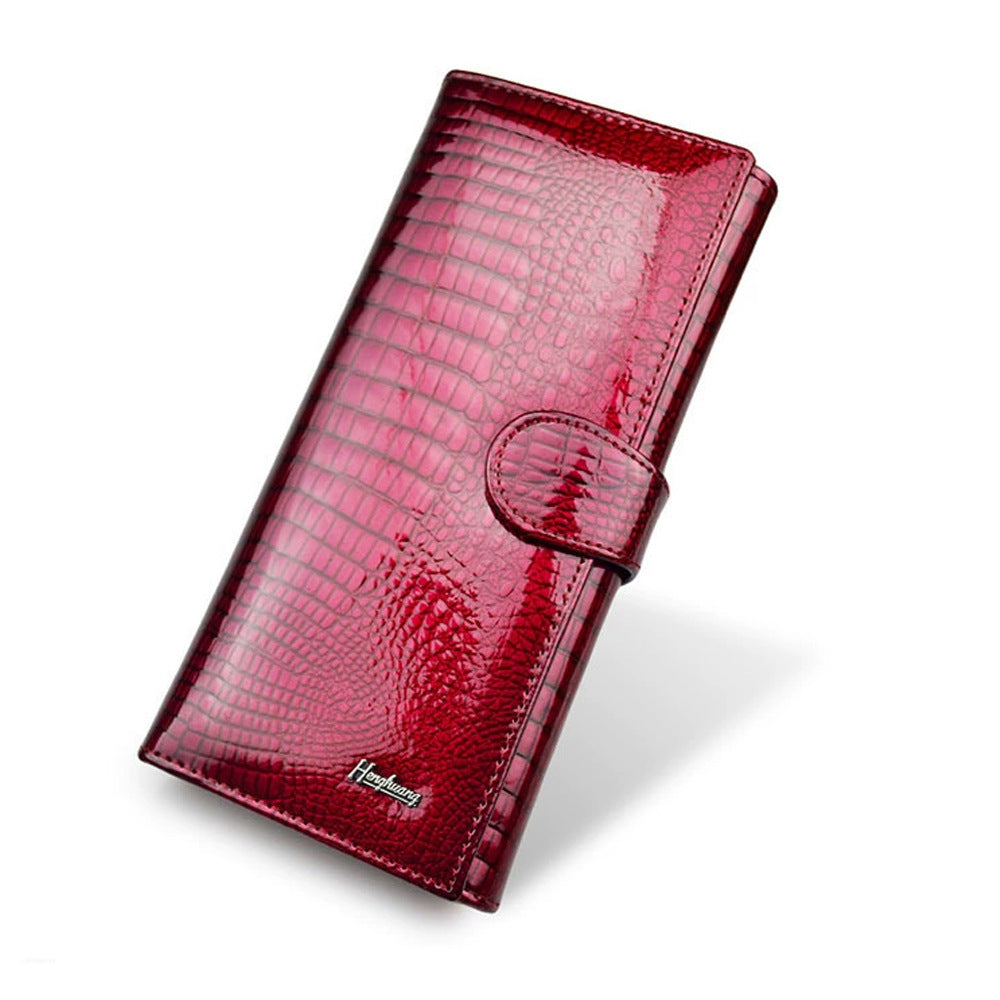 Monedero Mujer Cuero Charol - Estilo Europeo y Americano Fashion