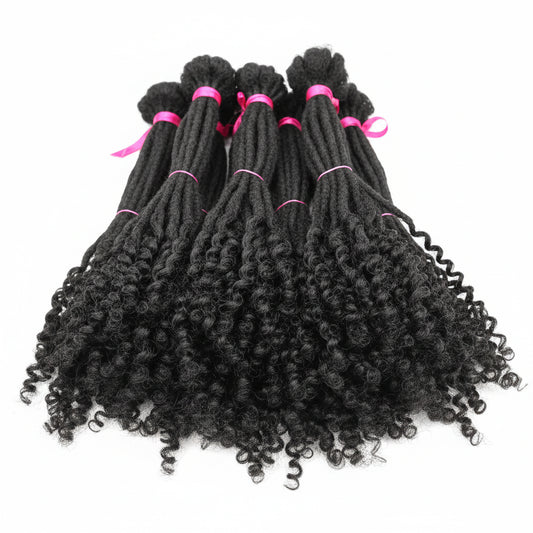 Extensiones de Dreadlocks Naturales 8-14 Pulgadas – 100% Cabello Humano Hecho a Mano para Hombre y Mujer