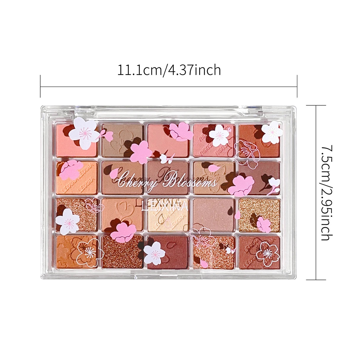 Paleta 20 Colores Sombras Shimmer y Mate – Alta Pigmentación Larga Duración