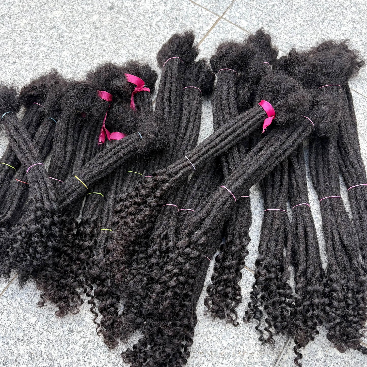 Extensiones de Dreadlocks Naturales 8-14 Pulgadas – 100% Cabello Humano Hecho a Mano para Hombre y Mujer