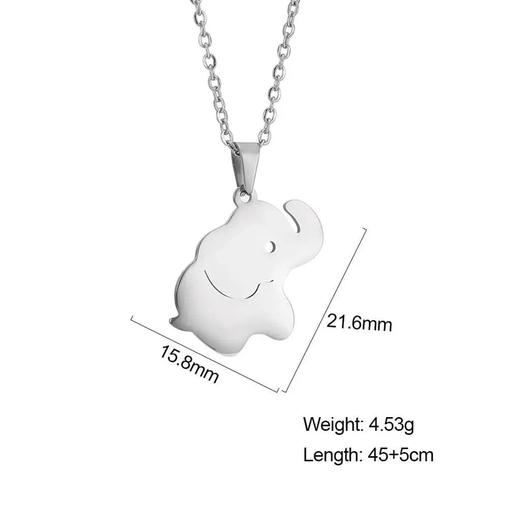 Collar Choker Animal Acero Inoxidable para Mujer — Perro, Gato, Delfín, Pingüino