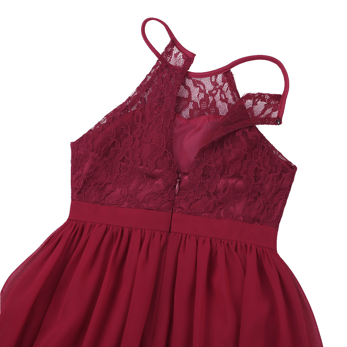 Vestido Largo de Fiesta para Niña con Encaje – Varios Colores