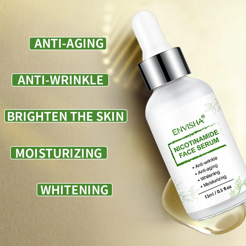 Sérum Facial Niacinamida + Colágeno + Retinol – Antiedad, Blanqueador y Control de Poros 15ml