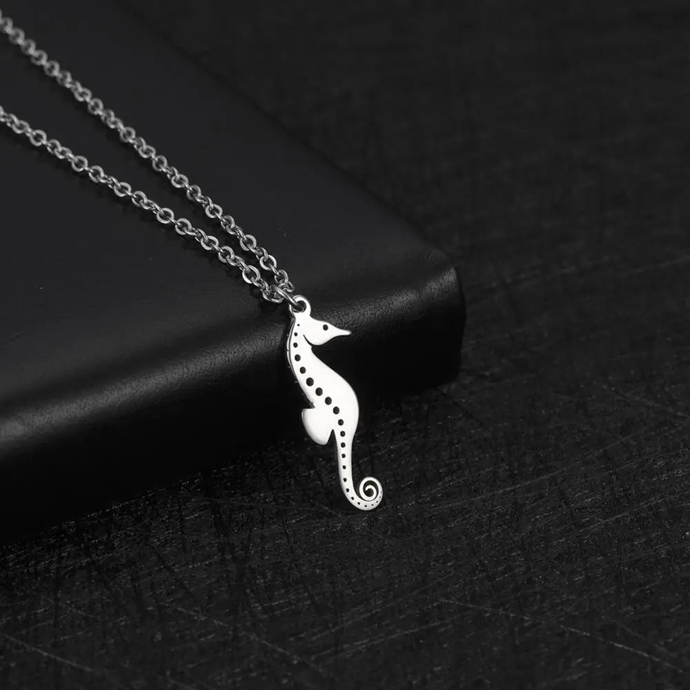 Collar Choker Animal Acero Inoxidable para Mujer — Perro, Gato, Delfín, Pingüino