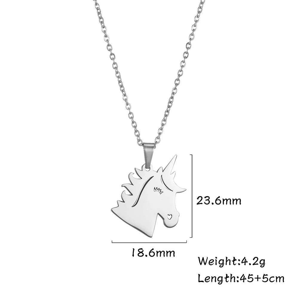 Collar Choker Animal Acero Inoxidable para Mujer — Perro, Gato, Delfín, Pingüino