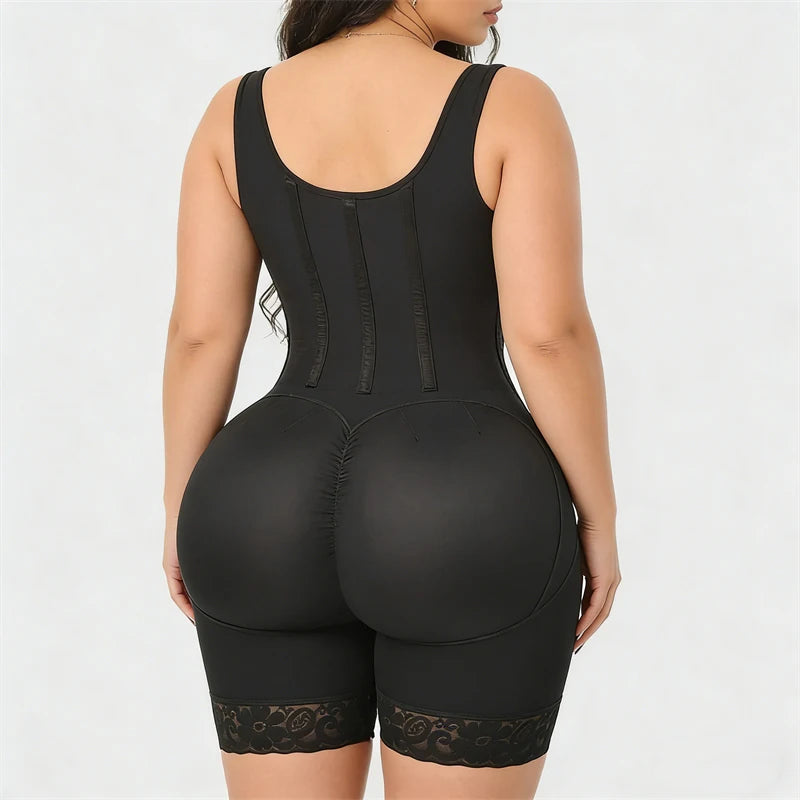 Fajas Colombianas Women Full Body Shapewear Tummy Control Bodysuit Postpartum Waist Trainer Body Shaper Post Liposuction