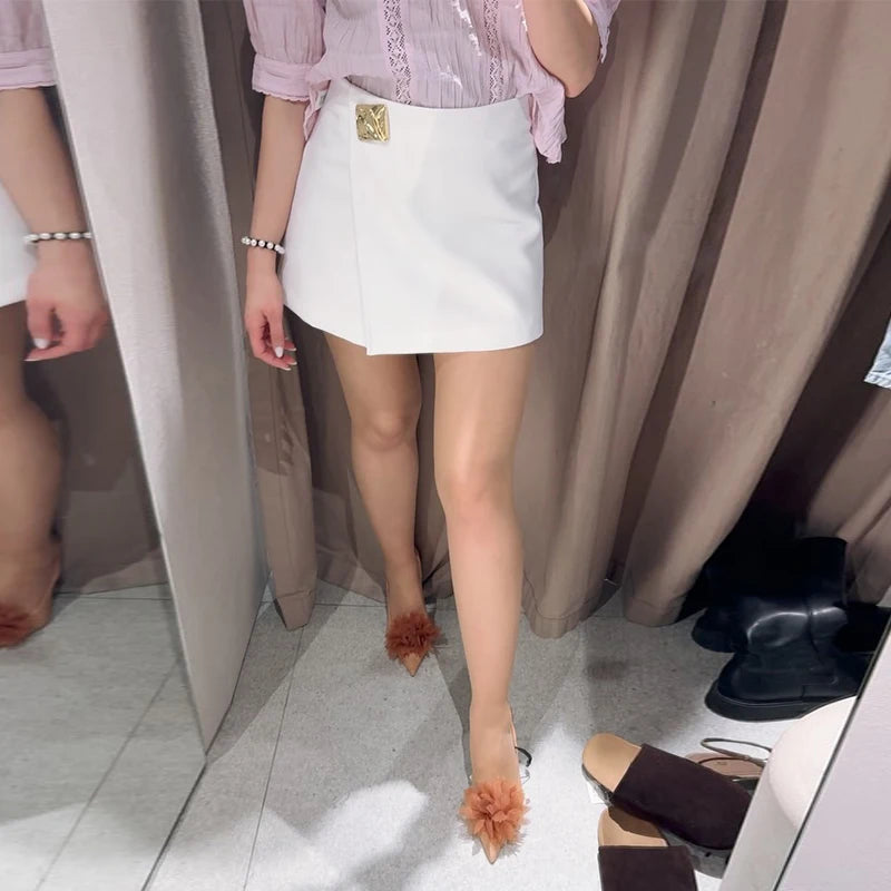Front Bodycon 2026 Summer EdgyLeopard Rivet Star Embellished Denim Shorts Botton Women Bottoms Fashion Wild Casual Daily Shorts