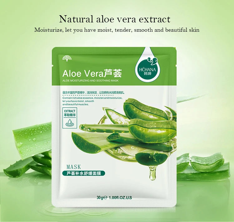 30pcs Fresh Fruits Facial Masks Whitenting skincare Moisturizing Anti Wrinkle Hydrating Korean Face Mask Facial Skin Care