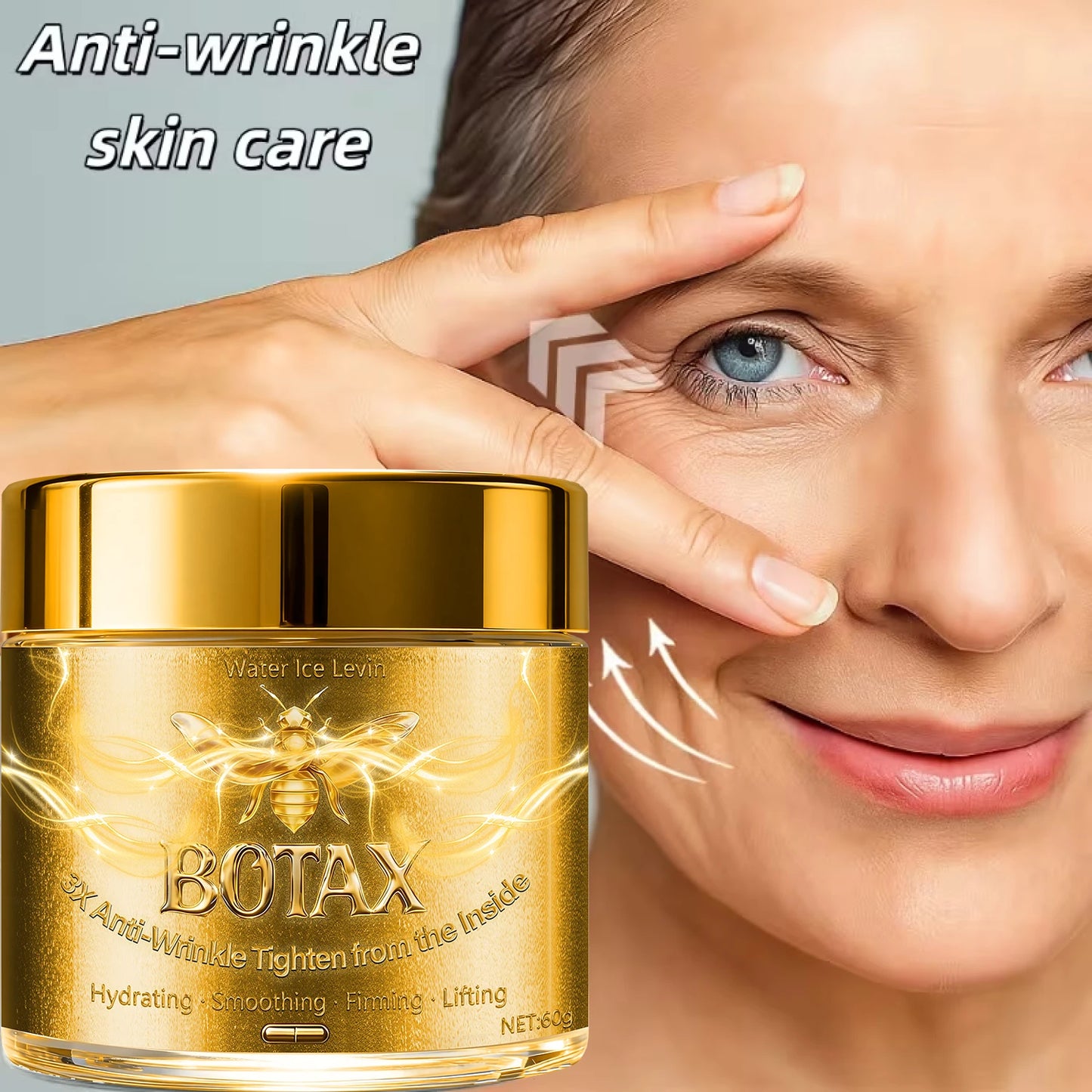 Bee Venom Anti-Aging Face Cream with Hyaluronic Acid & Retinol, Deeply Moisturizes & Firms Skin, All Skin Types.