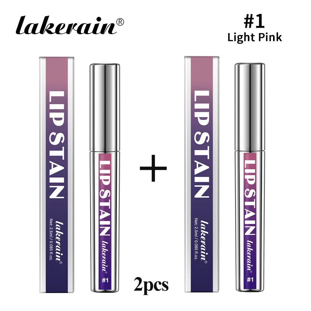 Tinte Labial Despegable Larga Duración Waterproof Rosa - Prueba de Transferencia Anti-Manchas Natural Cosmético Mujer