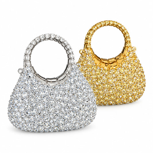 Minibolso Brillante de Fiesta con Pedrería, Varios Modelos