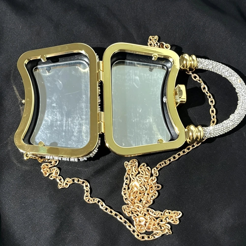 Bolso Rígido de Fiesta con Pedrería para Mujer, Varios Colores