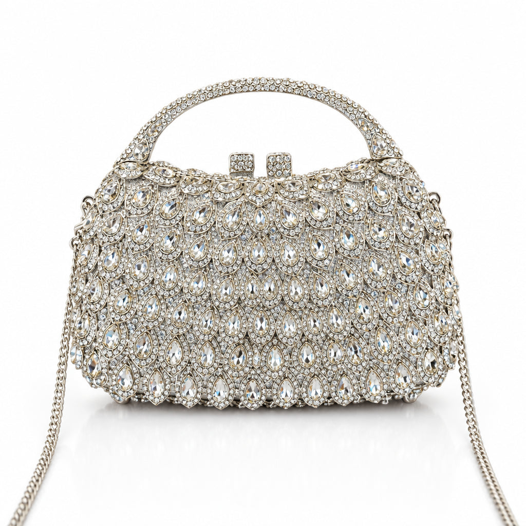 Bolso de Fiesta Brillante con Asa para Mujer