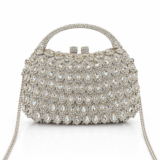 Bolso de Fiesta Brillante con Asa para Mujer