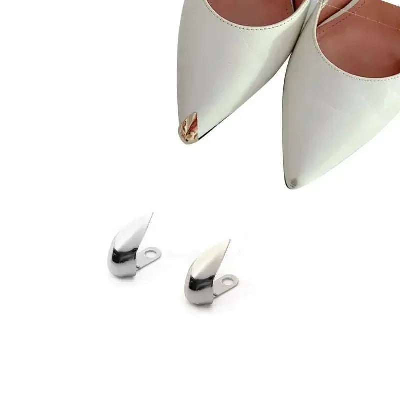 Protector de Punta para Zapatos - Tapa Metal Antidesgaste Cuero Plano