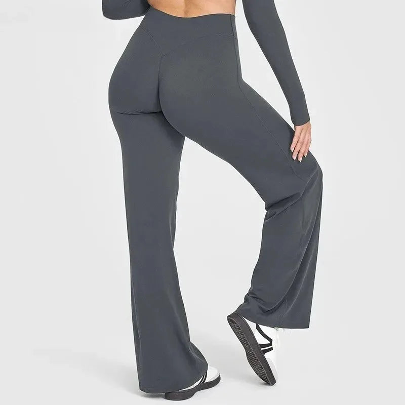Pantalón Yoga Recto STOUREG - Mujer Tiro Medio Suave