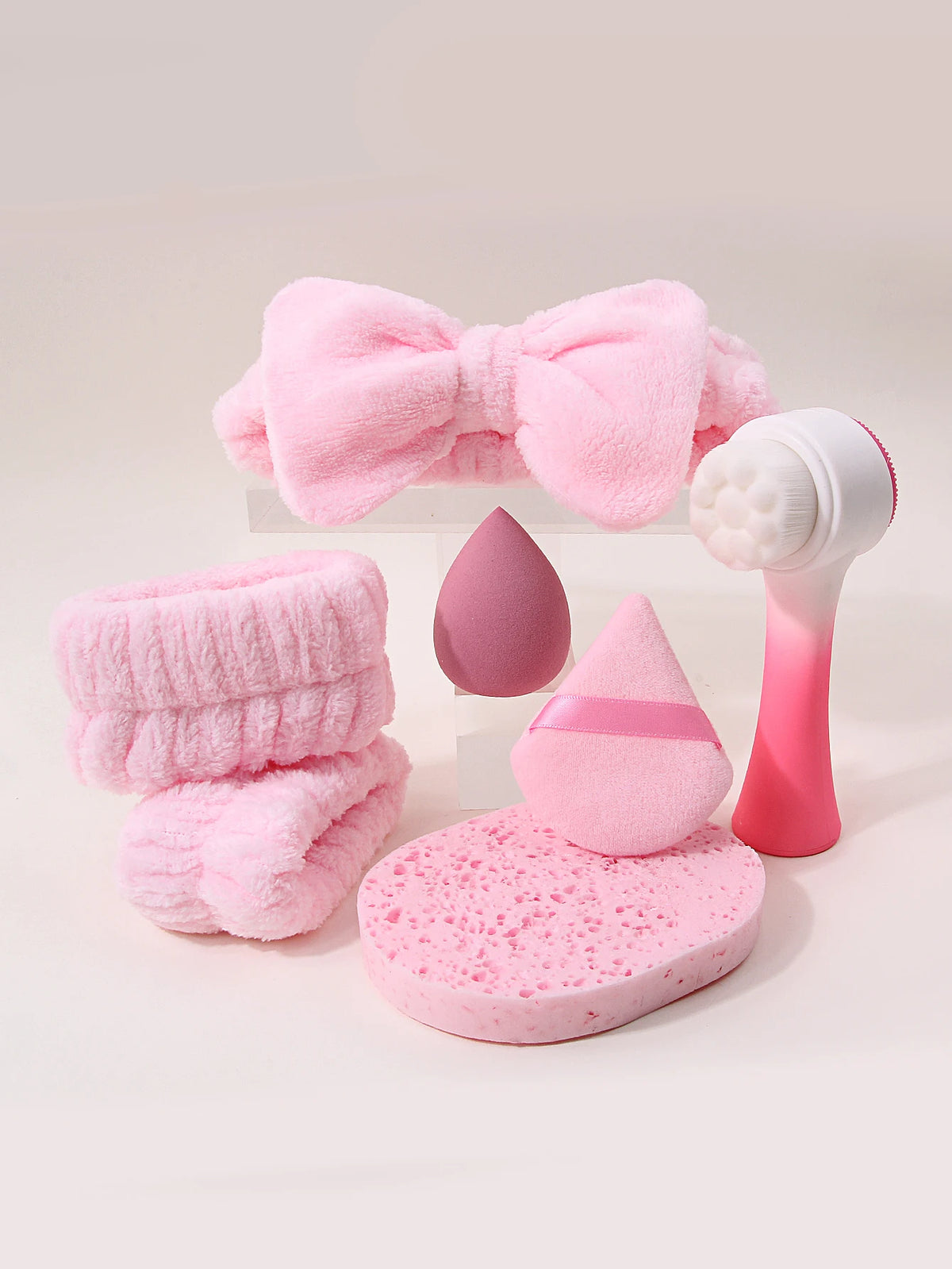 Set de accesorios para limpieza facial KOSSHOW – Rosa