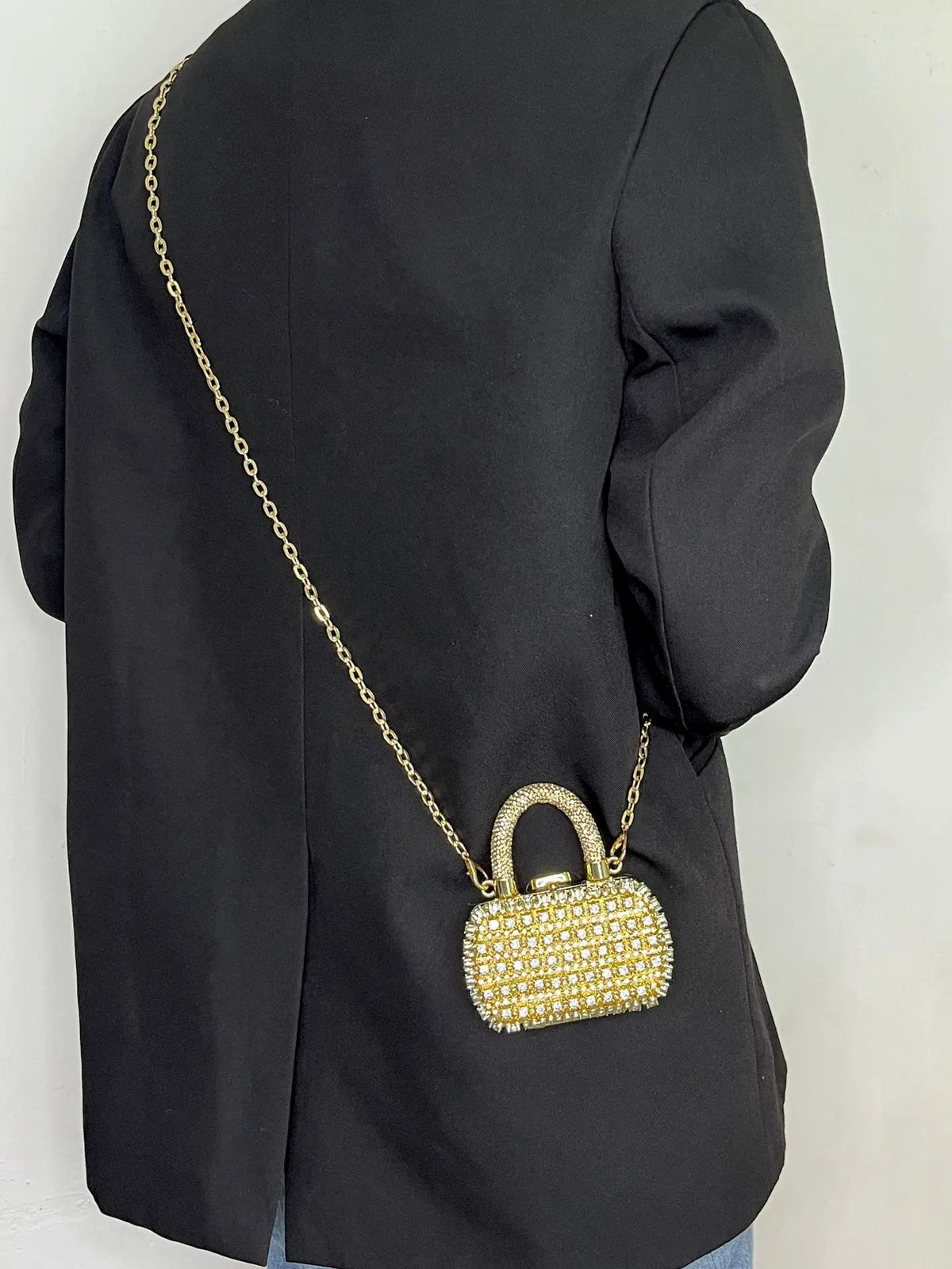 Minibolso de Fiesta Brillante con Cadena para Mujer