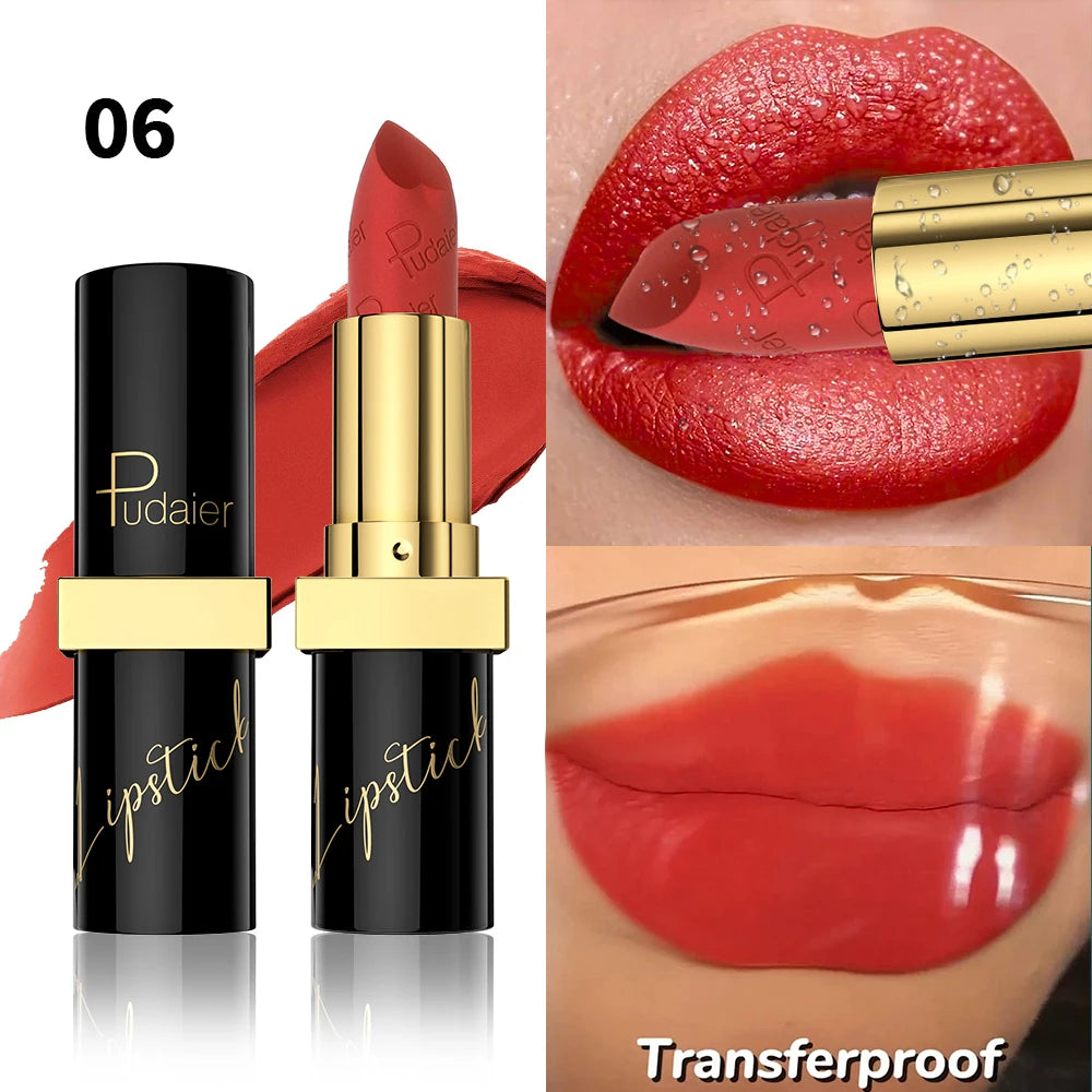 Labial Mate Velvet Pudaier Larga Duración Waterproof – Acabado Suave Rosa